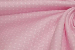 TESSUTI COORDINATI PIQUET MILLE RIGHE ROSA