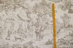 TESSUTO ANTIMACCHIA PURO COTONE TOILE DE JOUY BEIGE