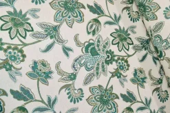 TESSUTO ARREDO CASA GOBELIN FANTASIA FIORE STILIZZATO VERDE