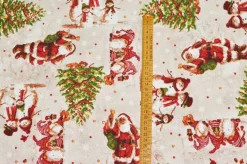 TESSUTO ARREDO FANTASIA BABBO NATALE