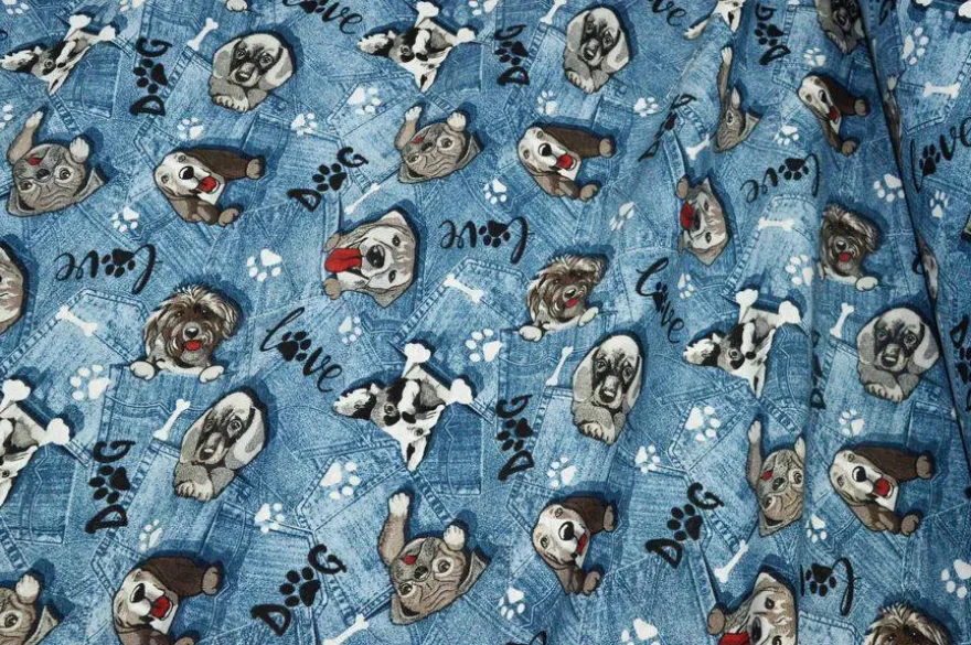 TESSUTO ARREDO FANTASIA CANI