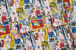 TESSUTO ARREDO FANTASIA COMICS