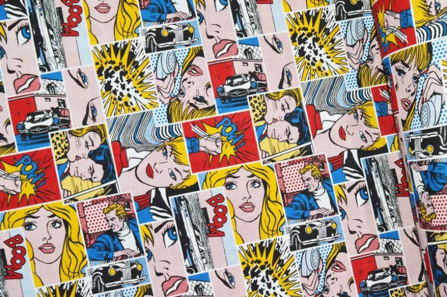 TESSUTO ARREDO FANTASIA COMICS
