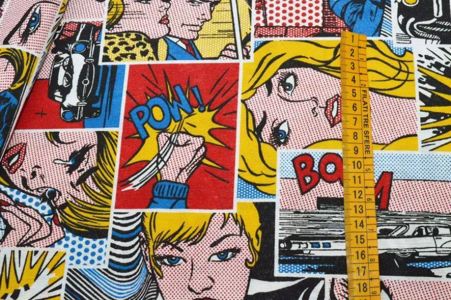 TESSUTO ARREDO FANTASIA COMICS