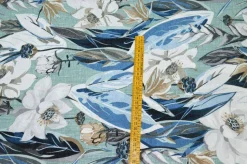 TESSUTO ARREDO FANTASIA FLOREALE AZZURRA