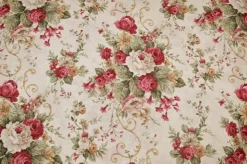 TESSUTO ARREDO FANTASIA FLOREALE BEIGE