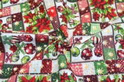 TESSUTO ARREDO FANTASIA PATCHWORK NATALE