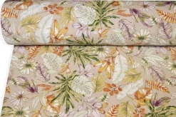 TESSUTO ARREDO FANTASIA TROPICAL COLORI CALDI