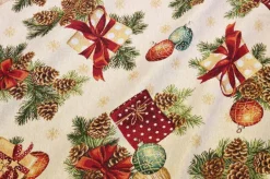 TESSUTO ARREDO GOBELIN FANTASIA PACCO REGALO LUREX