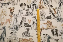 TESSUTO ARREDO GOBELIN FANTASIA CANI