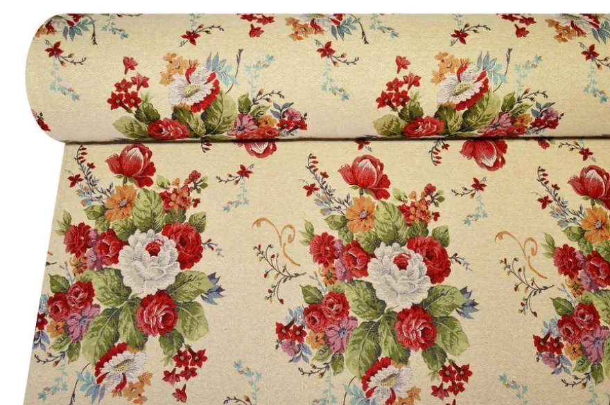 TESSUTO ARREDO GOBELIN FANTASIA FLOREALE BEATRIZ