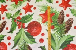 TESSUTO ARREDO NATALE PUNGITOPO LUREX