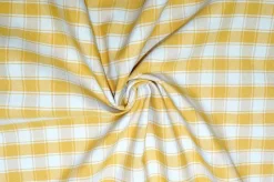 TESSUTO ARREDO SCACCO GIALLO