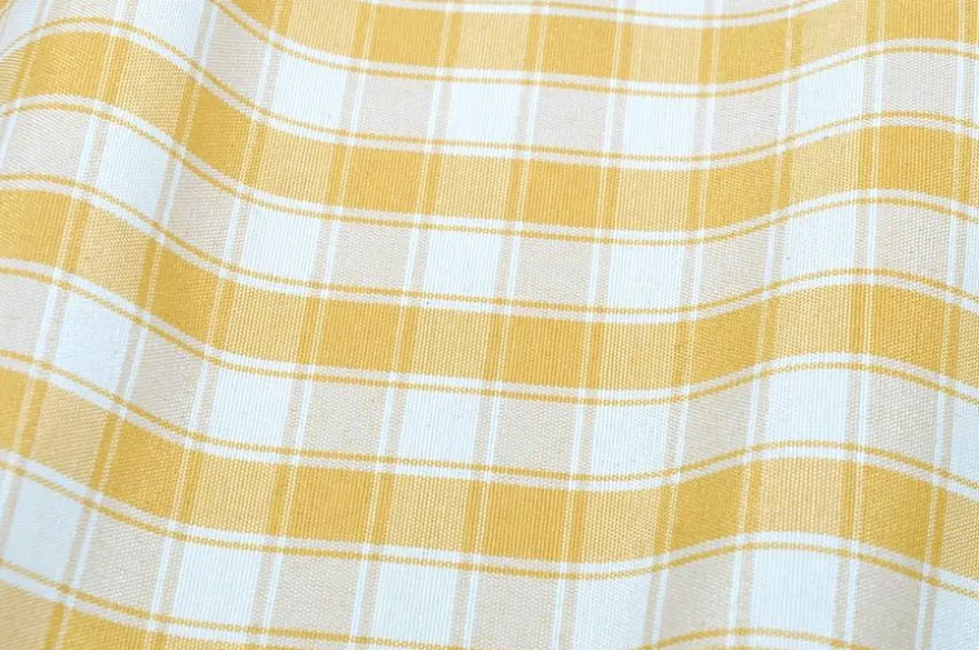 TESSUTO ARREDO SCACCO GIALLO
