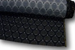 TESSUTO BROCCATO LUREX NERO/ORO 63