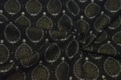 TESSUTO BROCCATO LUREX NERO/ORO 63