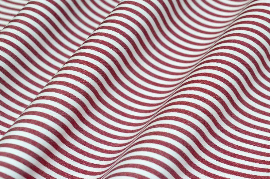 TESSUTO CAMICERIA PURO COTONE RIGA BORDEAUX