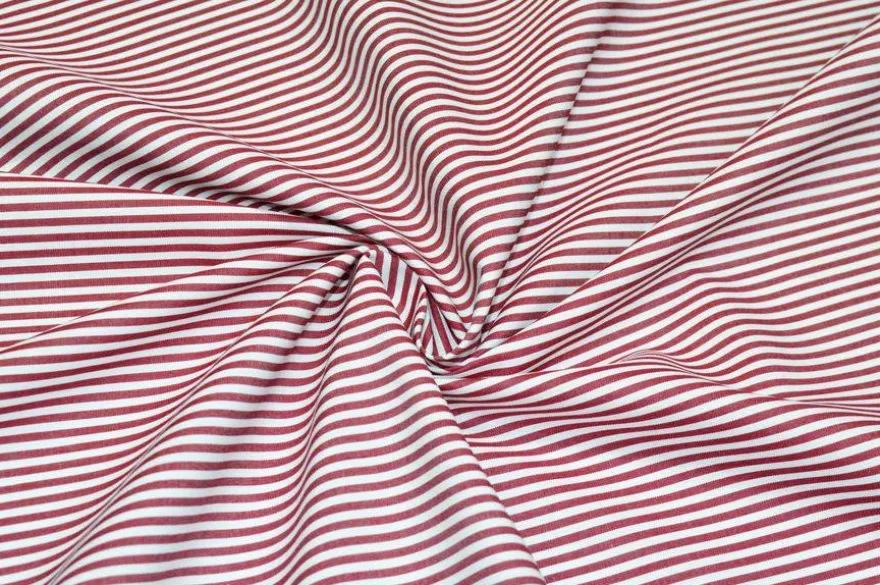 TESSUTO CAMICERIA PURO COTONE RIGA BORDEAUX
