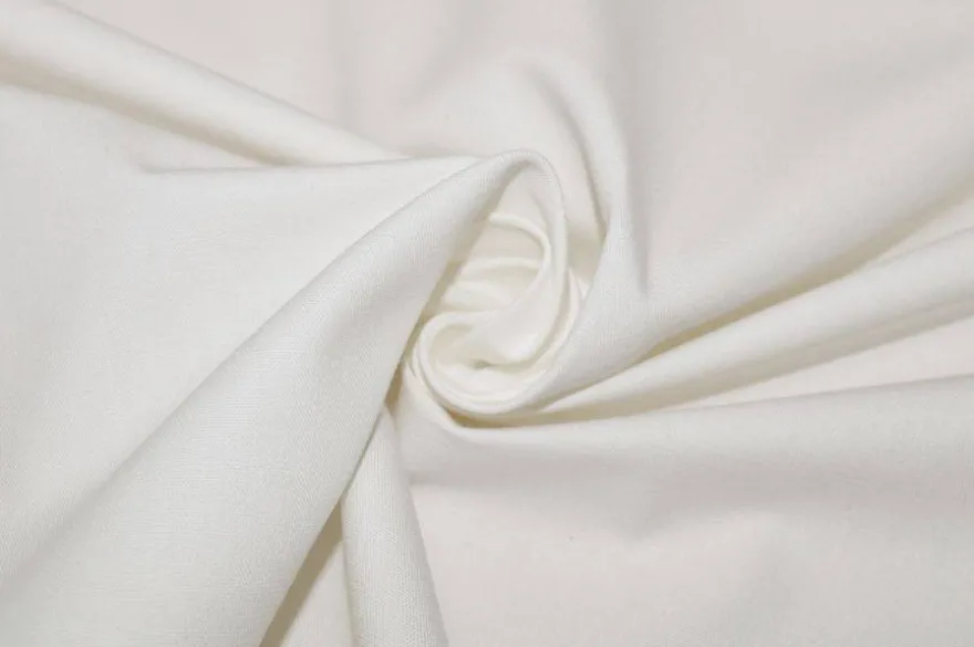 TESSUTO CANVAS PURO COTONE BIANCO