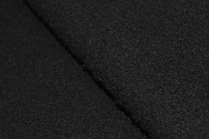 TESSUTO CAPPOTTO CASENTINO PURA LANA NERO