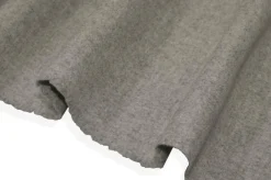 TESSUTO CAPPOTTO DOUBLE MISTO LANA GRIGIO CHIARO MELANGE
