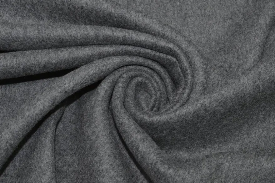 TESSUTO CAPPOTTO DOUBLE MISTO CASHMERE GRIGIO MEDIO/CHIARO