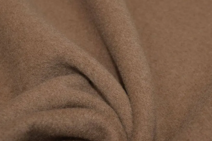 TESSUTO CAPPOTTO DOUBLE MISTO CASHMERE CAMMELLO