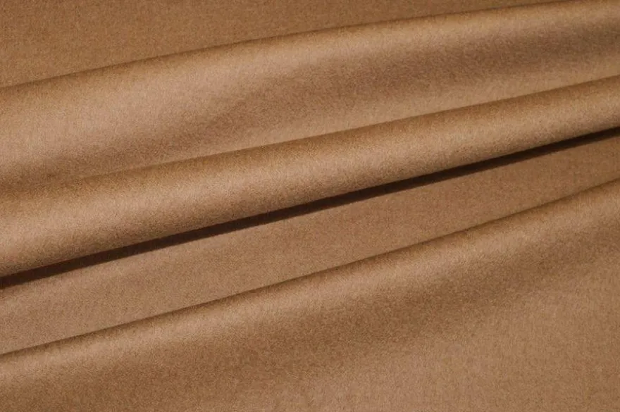 TESSUTO CAPPOTTO DOUBLE PURA LANA DI CAMMELLO ORIGINALE