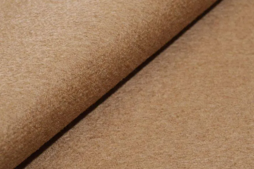 TESSUTO CAPPOTTO DOUBLE PURA LANA DI CAMMELLO ORIGINALE