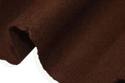 TESSUTO CAPPOTTO DOUBLE PURA LANA MARRONE CALDO