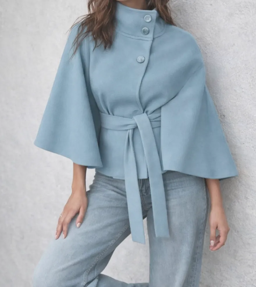 TESSUTO CAPPOTTO DOUBLE PURA LANA POLVERE
