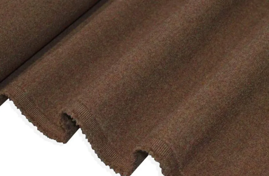 TESSUTO CAPPOTTO DOUBLE PURA LANA COLOR SUGHERO