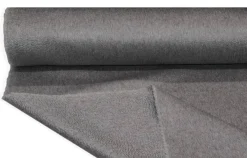 TESSUTO CAPPOTTO DOUBLE PURO CASHMERE ZIBELLINATO GRIGIO