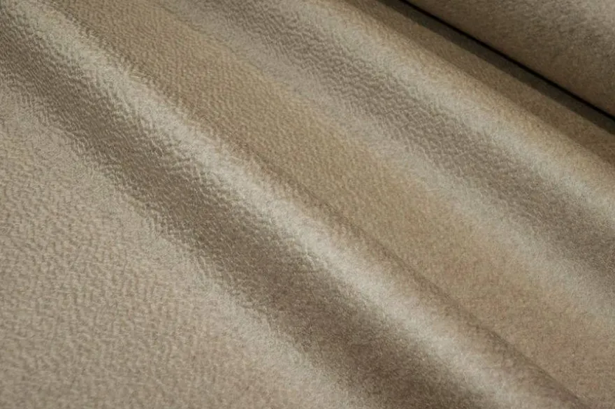 TESSUTO CAPPOTTO DOUBLE PURO CASHMERE ZIBELLINATO SABBIA