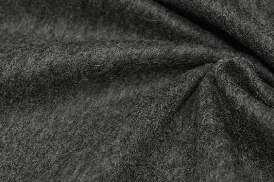 TESSUTO CAPPOTTO LODEN PURA LANA GRIGIO