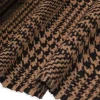 TESSUTO CAPPOTTO PRINCIPE DI GALLES MARRONE E NERO
