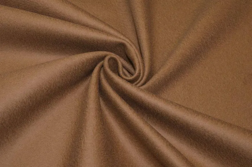TESSUTO CAPPOTTO PURA LANA COLOR CAMMELLO