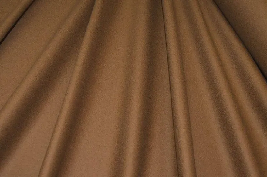 TESSUTO CAPPOTTO PURA LANA COLOR CAMMELLO