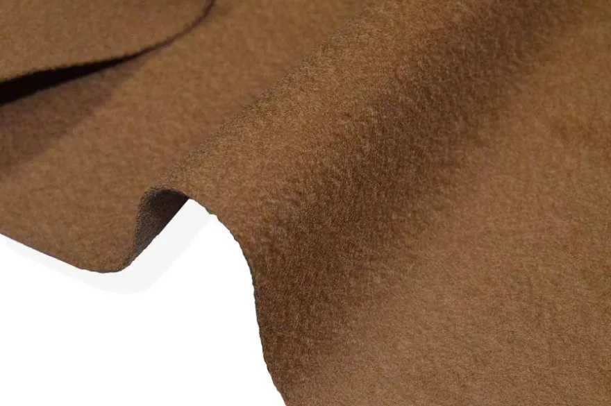 TESSUTO CAPPOTTO PURA LANA COLOR CAMMELLO
