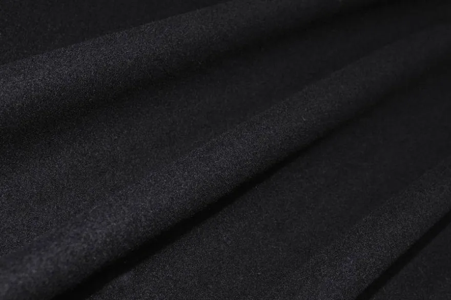 TESSUTO CAPPOTTO PURA LANA NERO