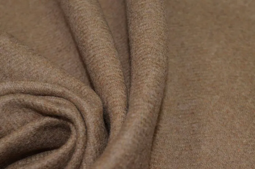 TESSUTO CAPPOTTO PURA LANA NOCCIOLA