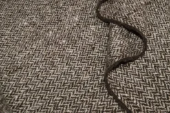 TESSUTO CAPPOTTO PURA LANA SPINATO MARRONE