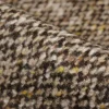 TESSUTO CAPPOTTO PURA LANA TWEED MARRONE BEIGE