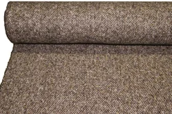 TESSUTO CAPPOTTO PURA LANA TWEED MARRONE BEIGE