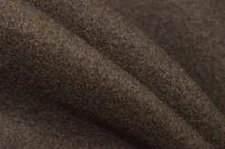 TESSUTO CAPPOTTO PURA LANA VELOUR MARRONE