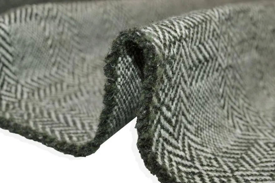 TESSUTO CAPPOTTO PURA LANA VERDE