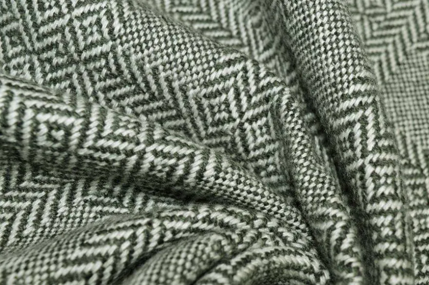 TESSUTO CAPPOTTO PURA LANA VERDE