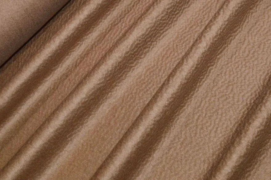 TESSUTO CAPPOTTO PURO CASHMERE ZIBELLINATO COLOR CAMMELLO