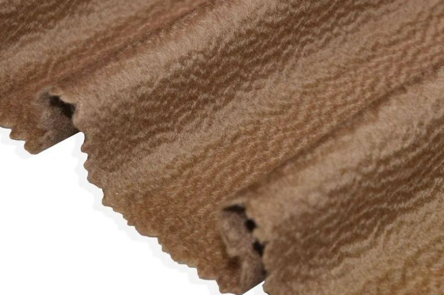 TESSUTO CAPPOTTO PURO CASHMERE ZIBELLINATO COLOR CAMMELLO