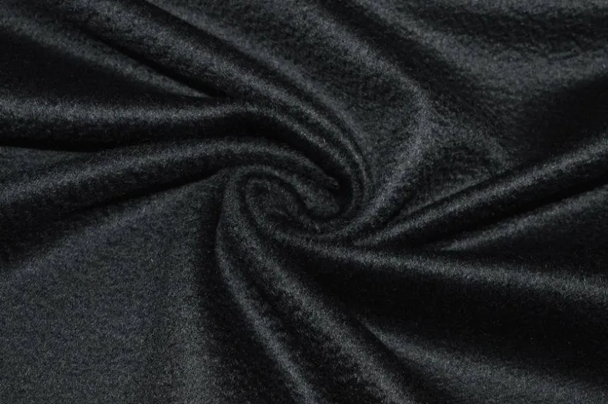 TESSUTO CAPPOTTO PURO CASHMERE NERO